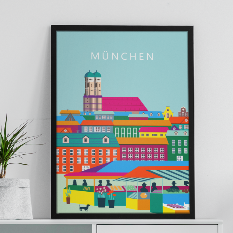 München, Viktualienmarkt & Frauenkirche