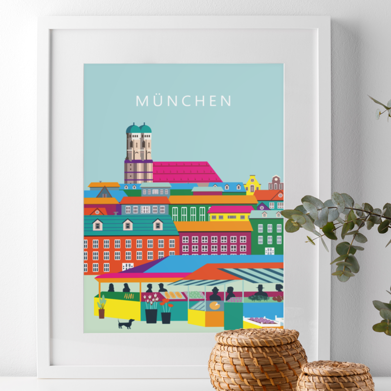 München, Viktualienmarkt & Frauenkirche